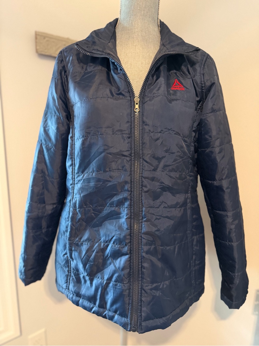 REEBOK Lightweight quilted insulated zip up jacket athletic gorpcore transition